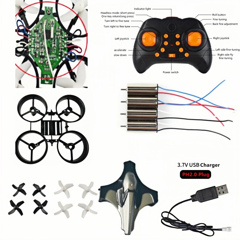 Eachine Drone E010 - Kit Drone DIY Lengkap 2.4G 6Axis