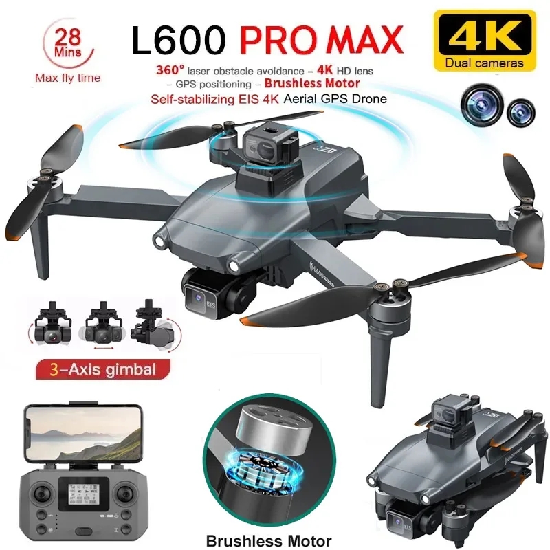 L600 PRO MAX Drone GPS profesi - Drone Camera Night Vision ulasan dan harga
