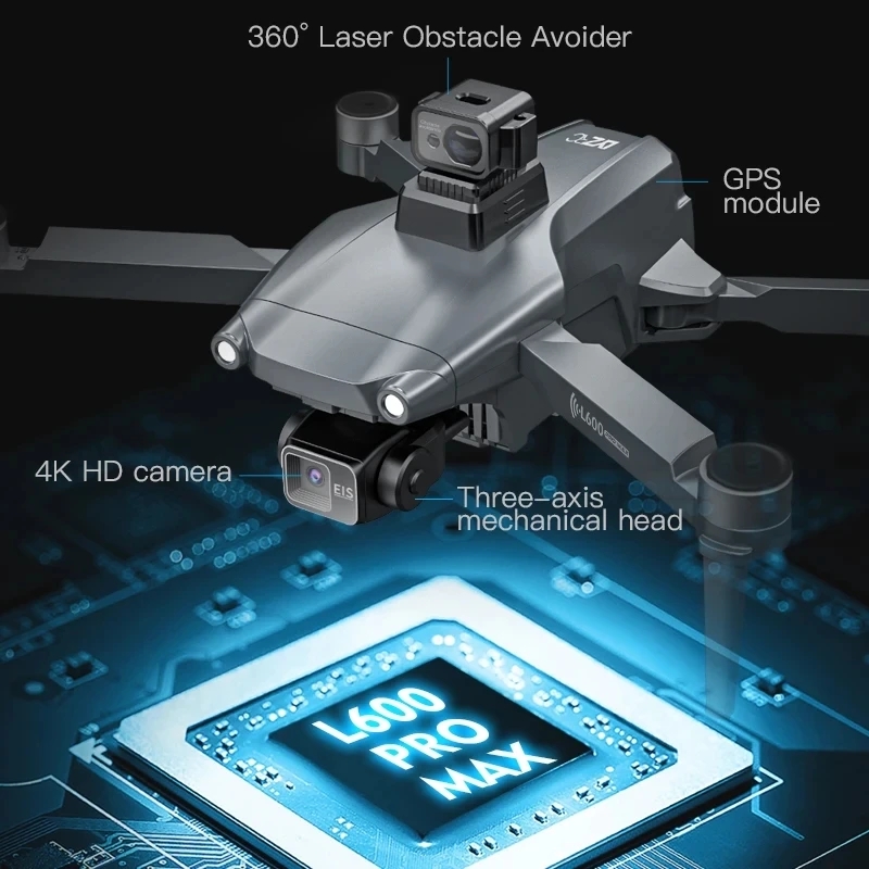 L600 PRO MAX Drone GPS profesi - Drone Camera Night Vision ulasan dan harga